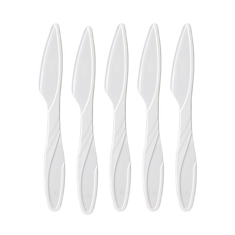 Faca Extra Forte Descartável para Churrasco Strawplast 20Un Lojas