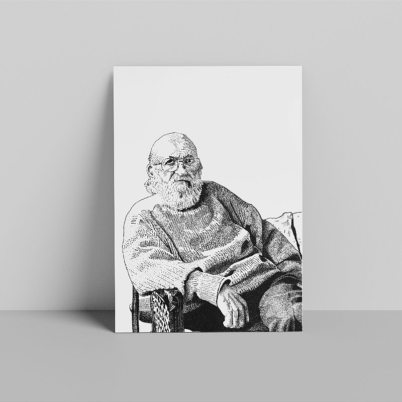 Paulo Freire - Gustavo Alcântara - Print Fine Art ou Quadro