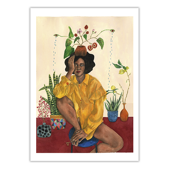 Regar as Plantas - Karla Ruas - Quadro ou Print Fine Art