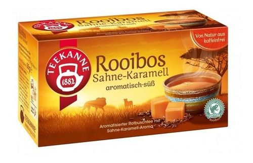 Chá Vermelho Rooibos Caramelo Caixa 20 Saches 35g Teekanne