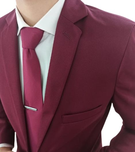 terno marsala camisa preta