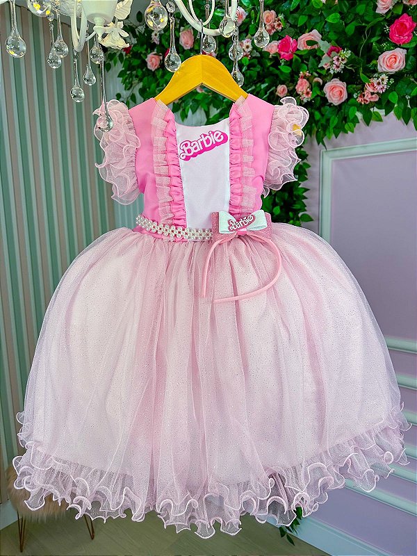 Vestido Infantil Barbie Pink - SACOLA DO BEBÊ