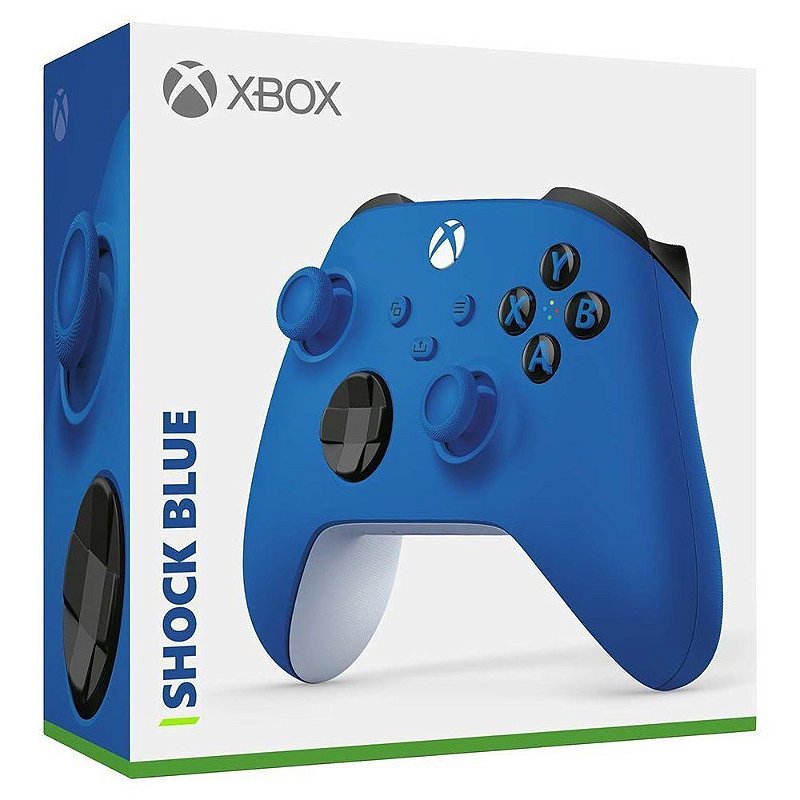 Controle Xbox Azul Shock Blue Xbox Series X/S, One e PC MKGAMES