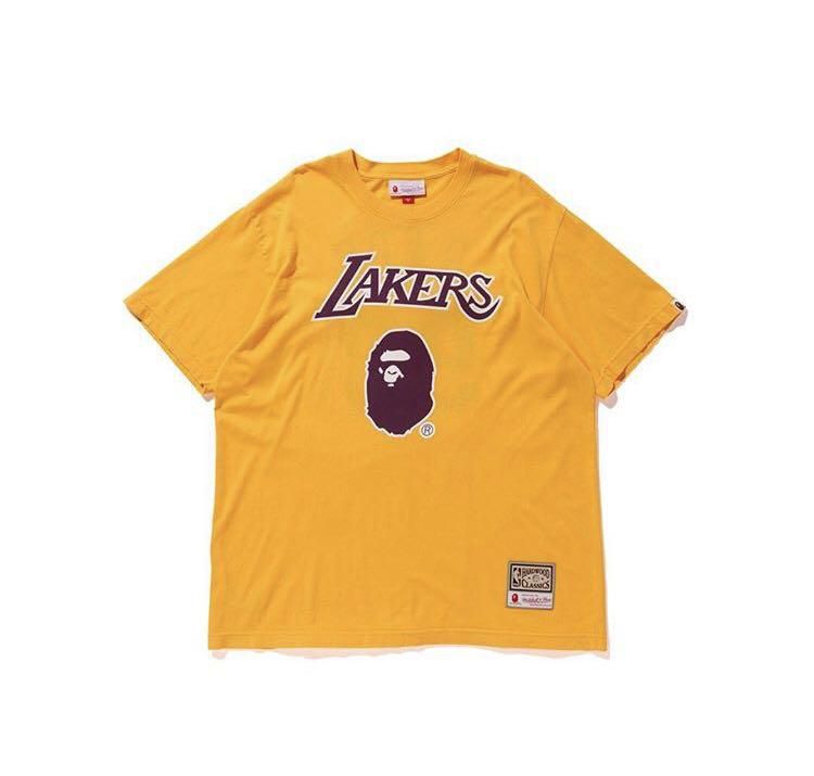 Camiseta Bape x Lakers Amarela - Boutique ZeroUm | Conceito Hype de A-Z