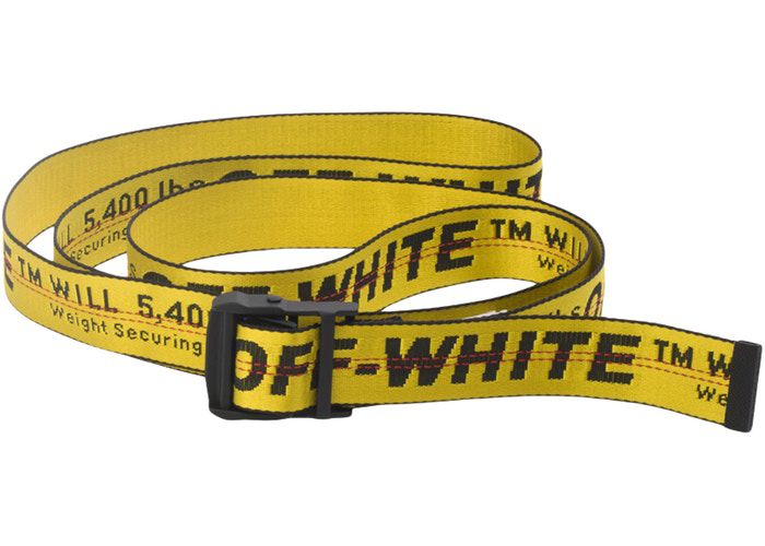 Cinto Off-White Industrial Preto e Amarelo - Boutique ZeroUm | Conceito  Hype de A-Z