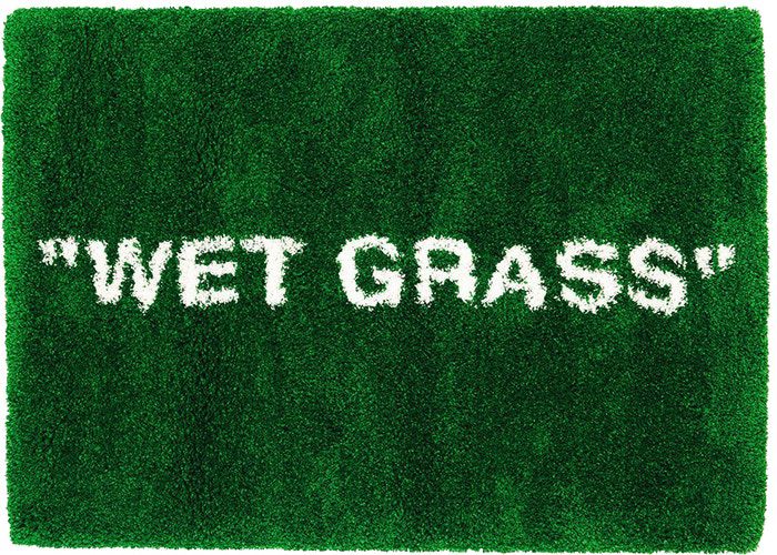 Tapete Virgil Abloh x IKEA MARKERAD "WET GRASS" Rug 195x132 CM Green -  Boutique ZeroUm | Conceito Hype de A-Z