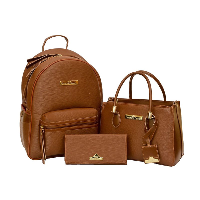 Kit Mochila + Bolsa Feminina Média - Iasmim Prado bags