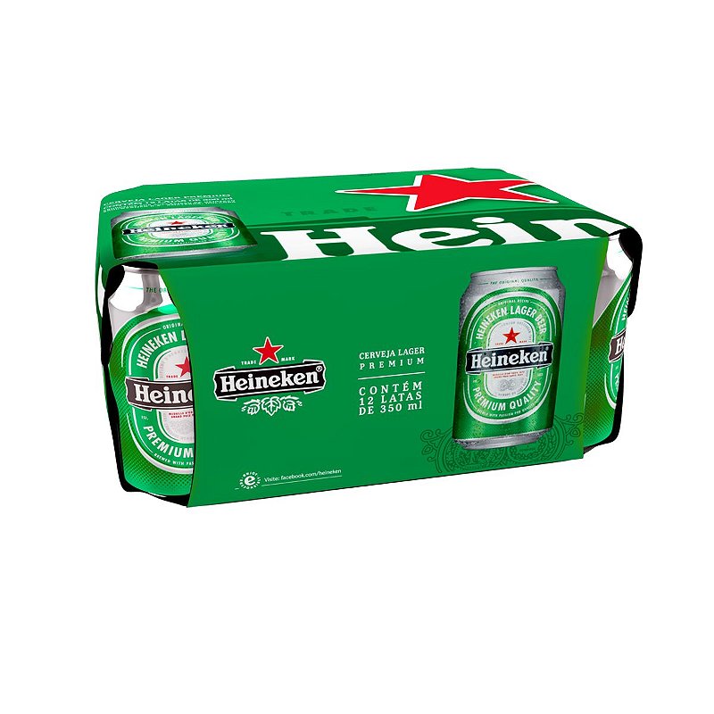 Cerv Heineken Premium Cx C/12 350Ml Lata Cerv Heineken Premiu M Cx C/12 350Ml Lata (7896045501038)