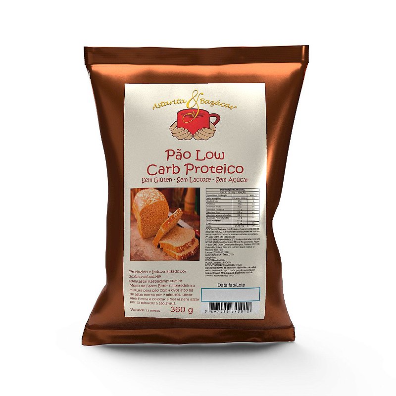 PÃO LOW CARB PROTEICO 360 g