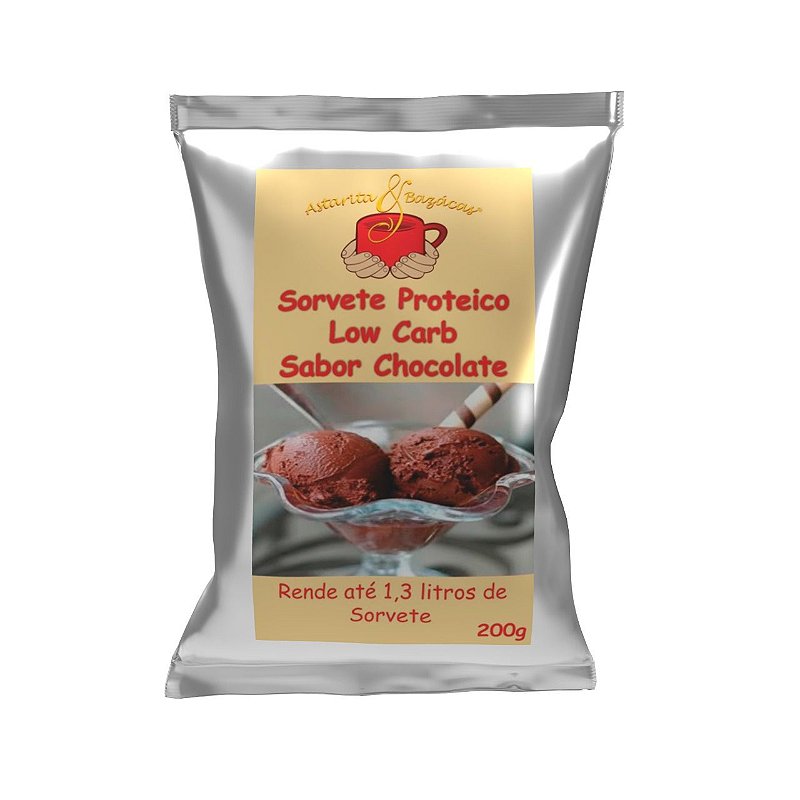 SORVETE PROTEICO SABOR CHOCOLATE 200 g