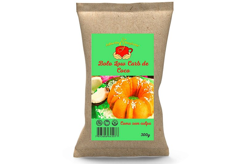 BOLO LOW CARB DE COCO 300 g