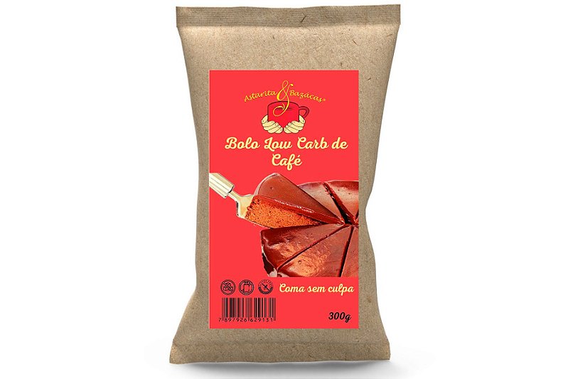BOLO LOW CARB DE CAFÉ 300 g