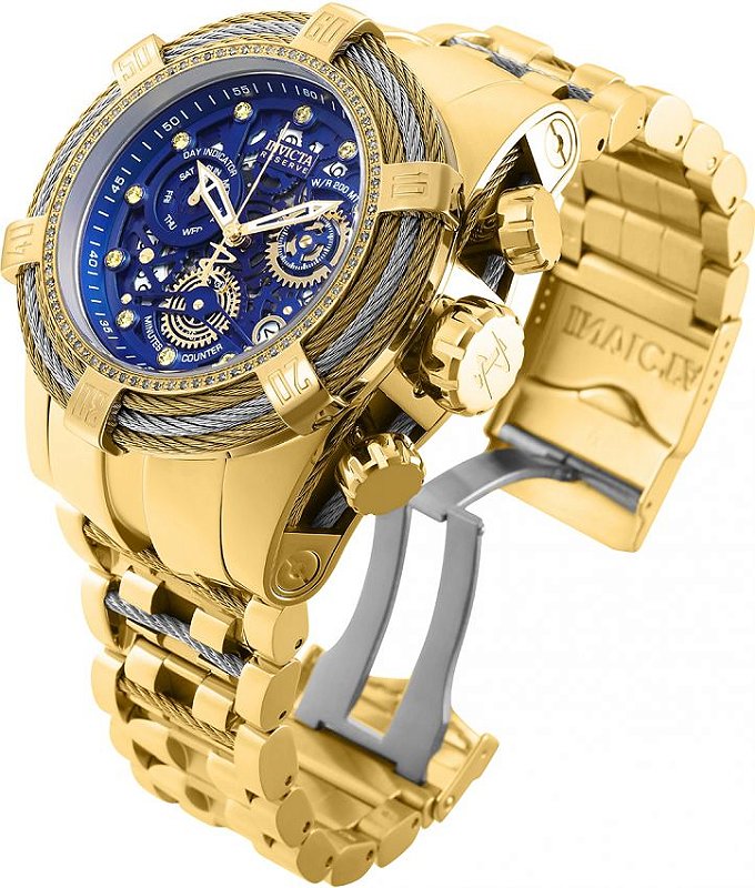 invicta bolt zeus banhado a ouro