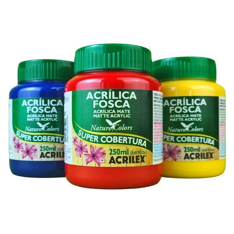 Tinta Acrílica Fosca Nature Colors Acrilex 250 ml - 03525 - Atelie Arte  Coisas - A Maior Loja de Artesanato do Brasil