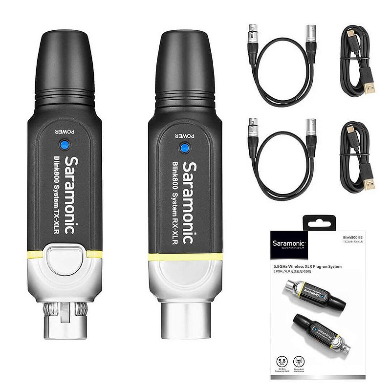 BLINK800 B2 — Sistema sem fio 5,8 GHz para microfones dinâmicos e alimentados por bateria