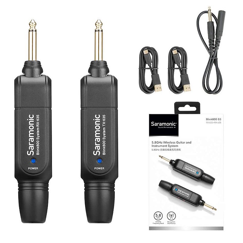 BLINK800 B3 — Sistema sem fio 5,8 GHz Profissional para instrumentos - ideal para Guitarras, B
