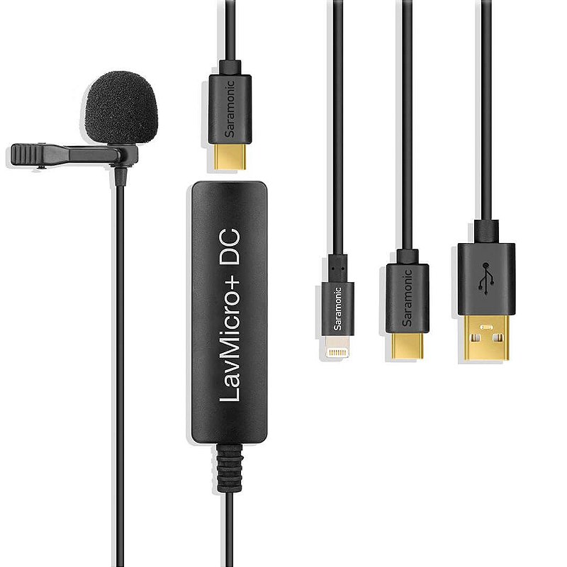 LAVMICRO+ DC — Microfone lapela digital - Computadores, Celulares Android e IOS