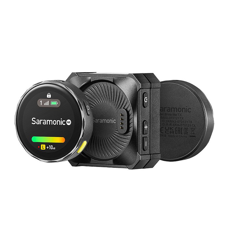 BlinkMeB2 — Sistema de microfone sem fio inteligente para 2 pessoas com tela sensível ao toq