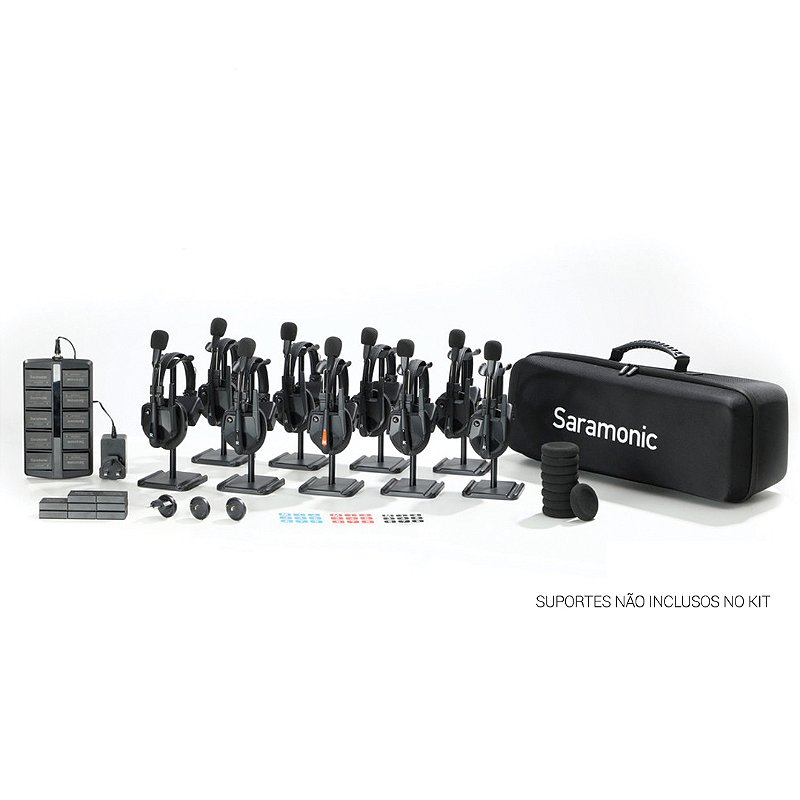 WiTalk9-WT9S — Sistema de Intercomunicação WiTalk9-WT9S Avançado com Headset Sem Fio de Orelha 