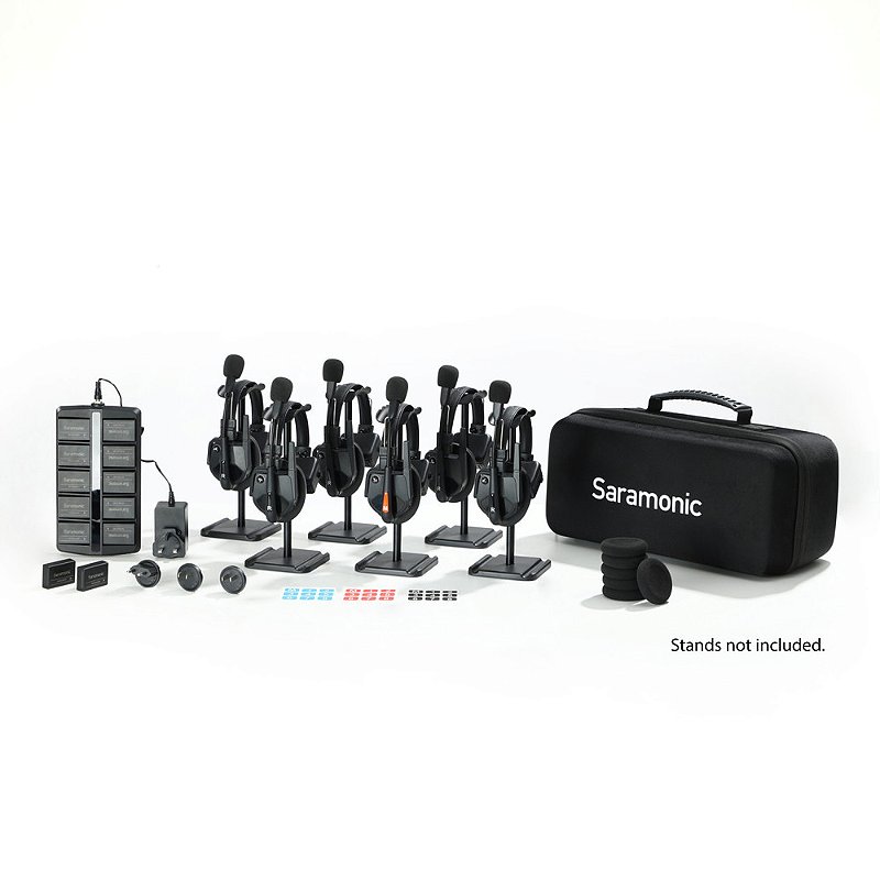 WiTalk9-WT6S — Sistema de Intercomunicação WiTalk9-WT6S Avançado com Headset Sem Fio de Orelha