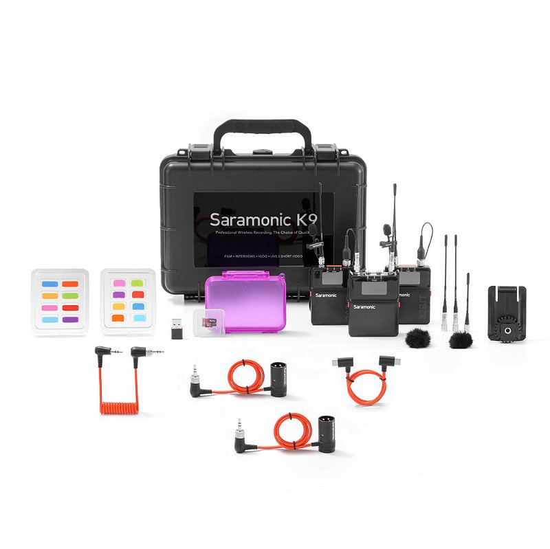 Microfone Sem Fio Profissional Saramonic K9 — Áudio 32-Bit Float