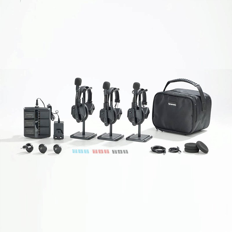 WiTalk9SE-3S — Sistema de Intercomunicação WiTalk9-3S Avançado com Headset Sem Fio de Orelha Ún