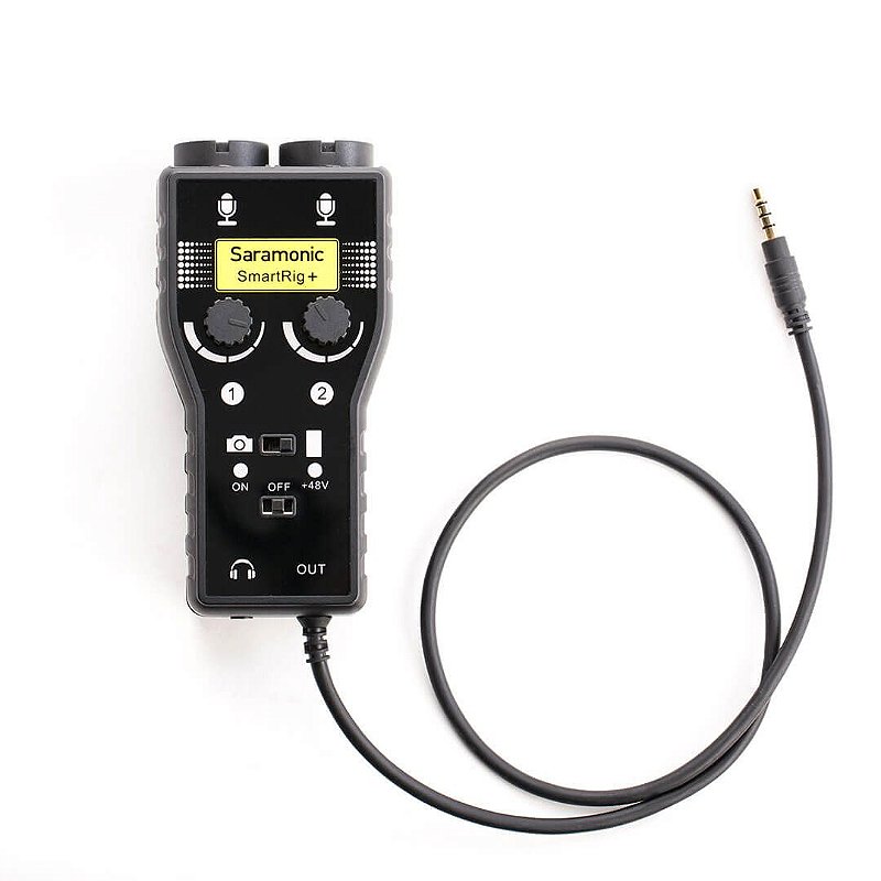 Interface de Audio para Câmeras e Celulares iOS e Android Saramonic