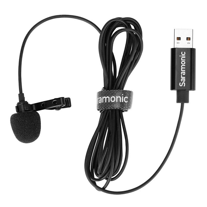 SR-ULM10 — Microfone Lapela USB para computador PC & MAC