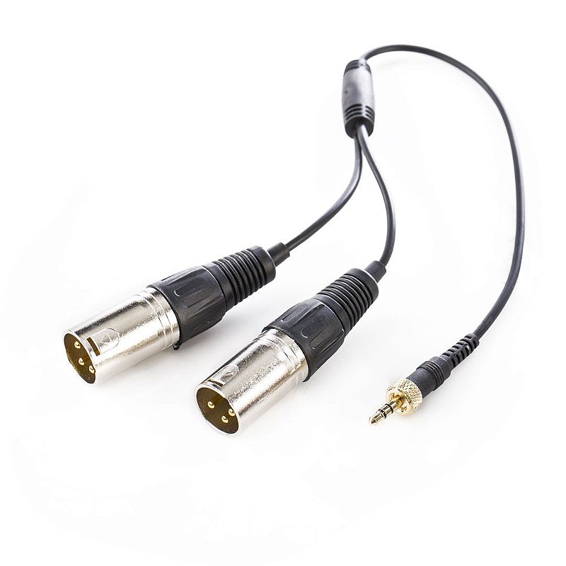 SR-UM10-CC1 — Cabo TRS macho - duplo XLR macho para transmissores sem fio