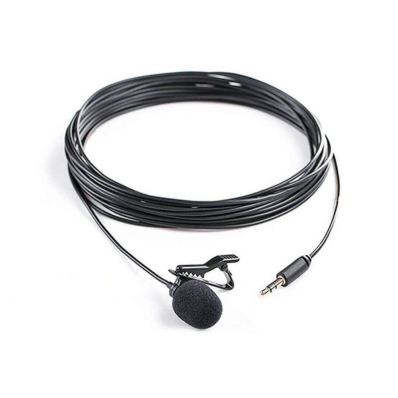 SR-XLM1 — Microfone de Lapela Omnidirecional para Câmeras DSLRs, Miroless e muito mais