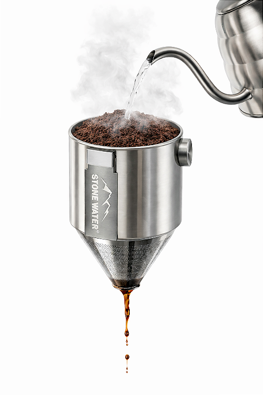 LANÇAMENTO Mini Flow - Coador de Café em Aço Inox