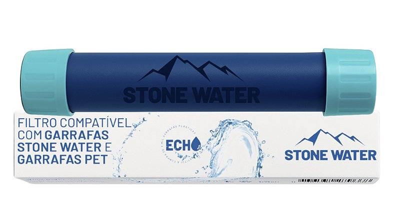 Filtro de reposição (refil) compatível com Garrafas Stone Water, Garrafas PETs e Bolsa Dobrável