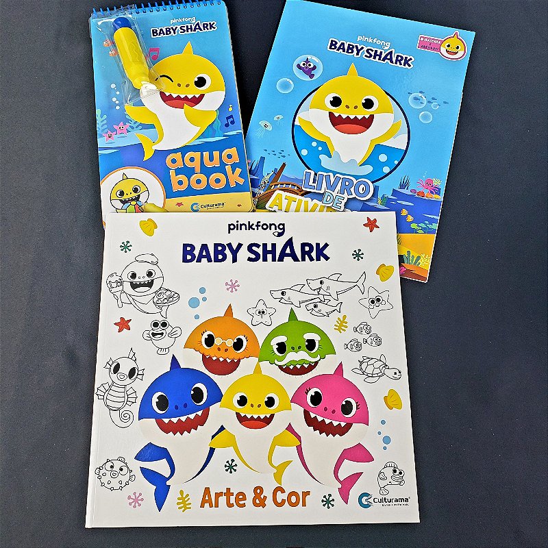Kit 3 Livros Baby Shark Viajante do Céu
