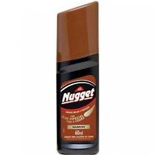 Cera para sapatos Nugget marrom liquida 60 ml - Kamillyana