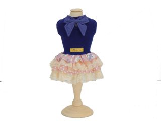 Roupa Vestido Pet Malha Babado Teddy Rosa - Pata Chic