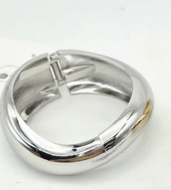 Bracelete orgânico ródio