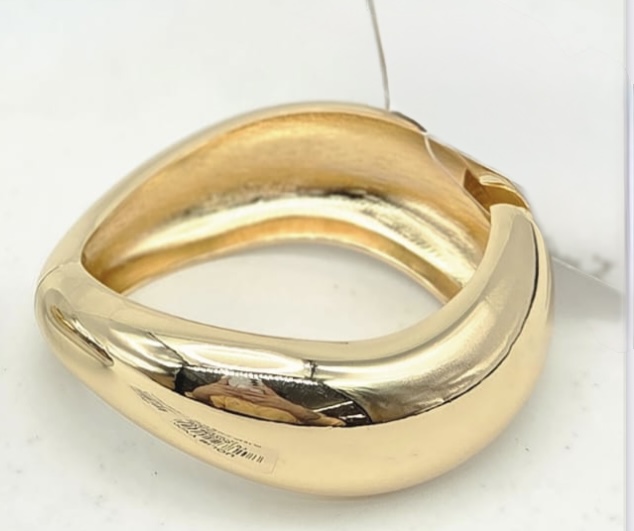 Bracelete orgânico dourado