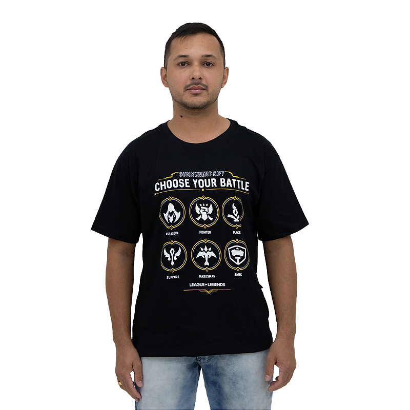 Camiseta League Of Legends - Choose Your Battle - Loja Life Geek