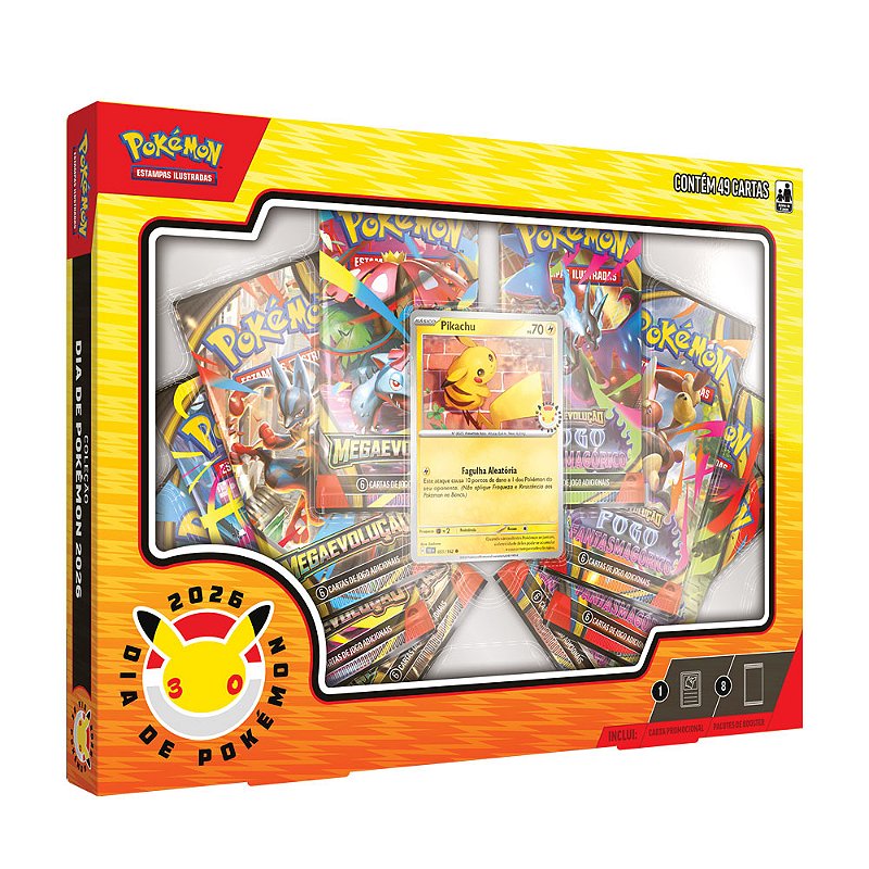 Coleção Dia de Pokémon 2026 com Pikachu Promocional | Pokémon TCG