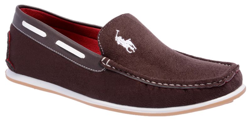 mocassim masculino marrom camurça