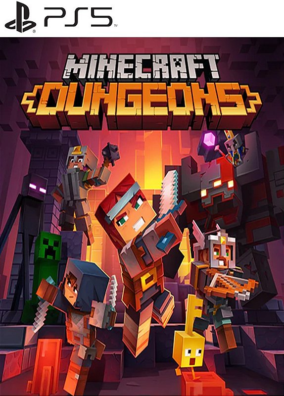 Minecraft Dungeons PS5 MÍDIA DIGITAL - Raimundogamer midia digital