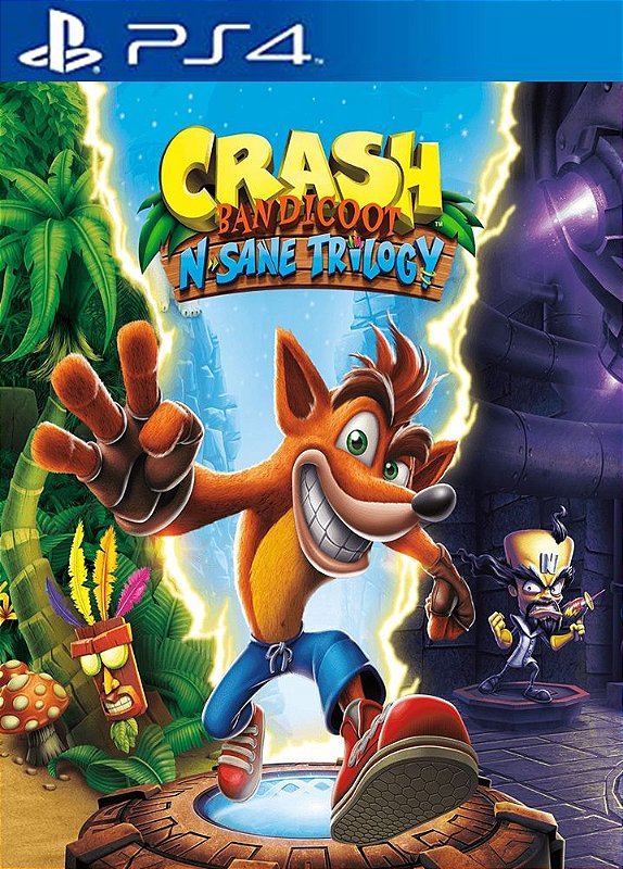 Jogo Crash Bandicoot N Sane Trilogy Ps4 Midia Fisica