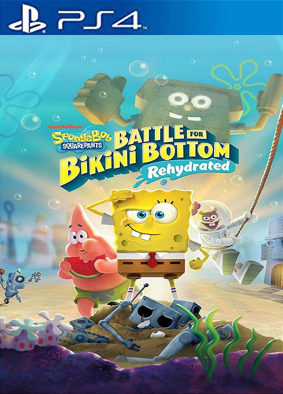 spongebob planktons robotic jogo infantil ps3 bob esponja - Retro Games