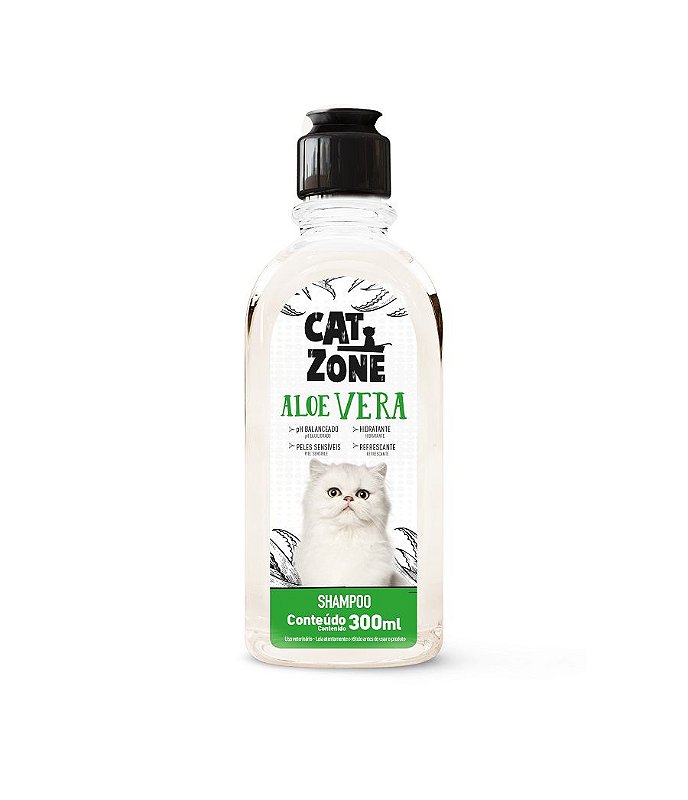 Shampoo Cat Zone Aloe Vera. Via lar Utilidades Domésticas