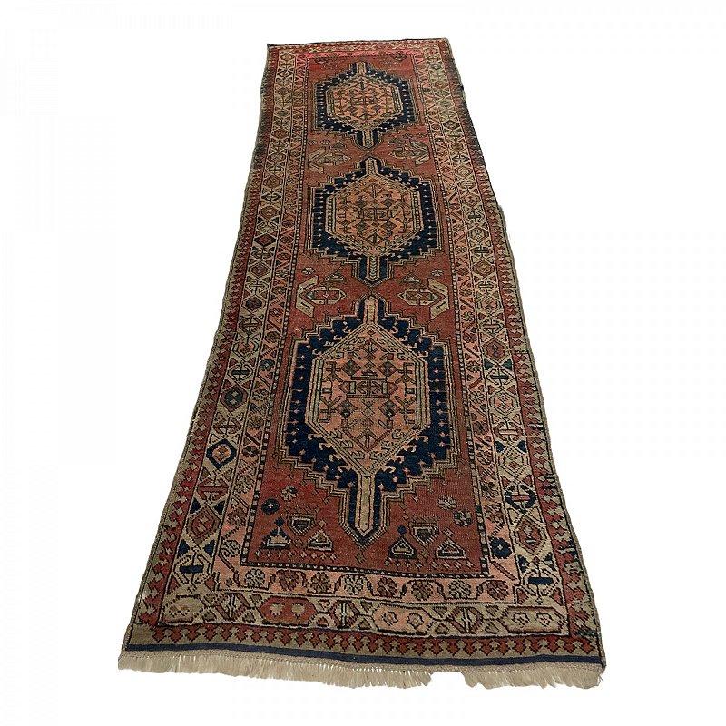 Antigo e raro tapete persa , linda passadeira , ótimo estado, mede