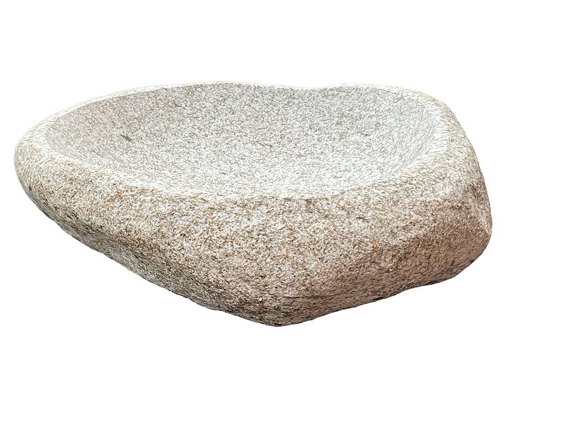 Maravilhosa cuba em pedra moledo, gnaisse, nunca usada, com furação, desenho organico, mede 60x50x17 cm altura