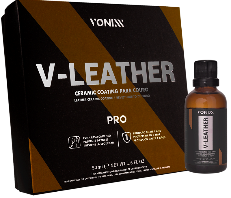 Vonixx V-Leather - Coating Cerâmico para Couro e Bancos 50ml - 500