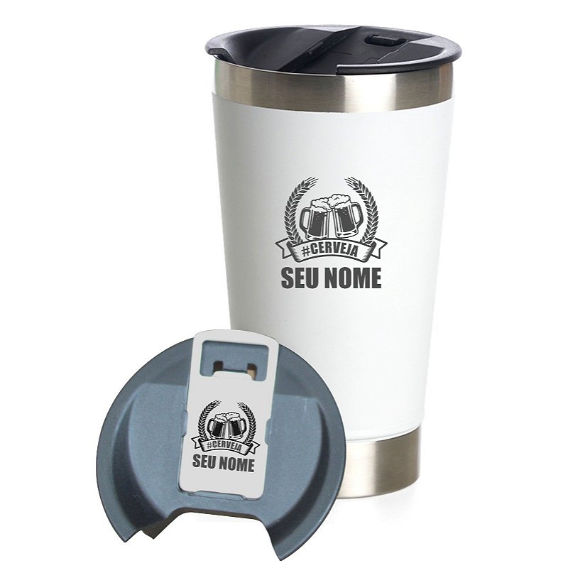 Copo Térmico 350mL PERSONALIZADO COM SEU NOME