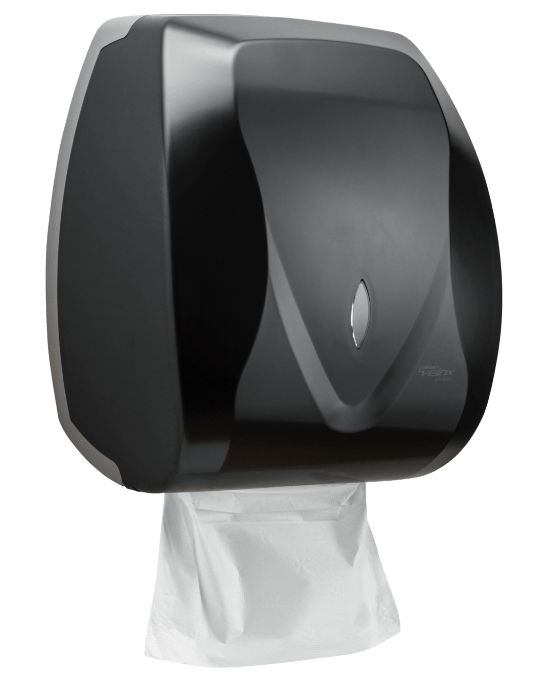 Dispenser Clean Velox Toalheiro Interfolhado – Preto/Dark