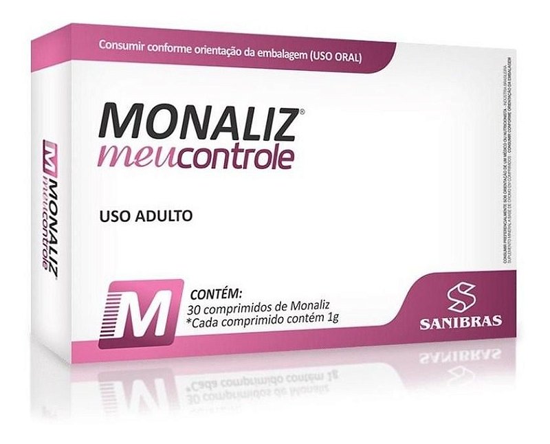 6x Monaliz Meu Controle (6x 30 comprimidos) - Sanibrás - Indaia Delta